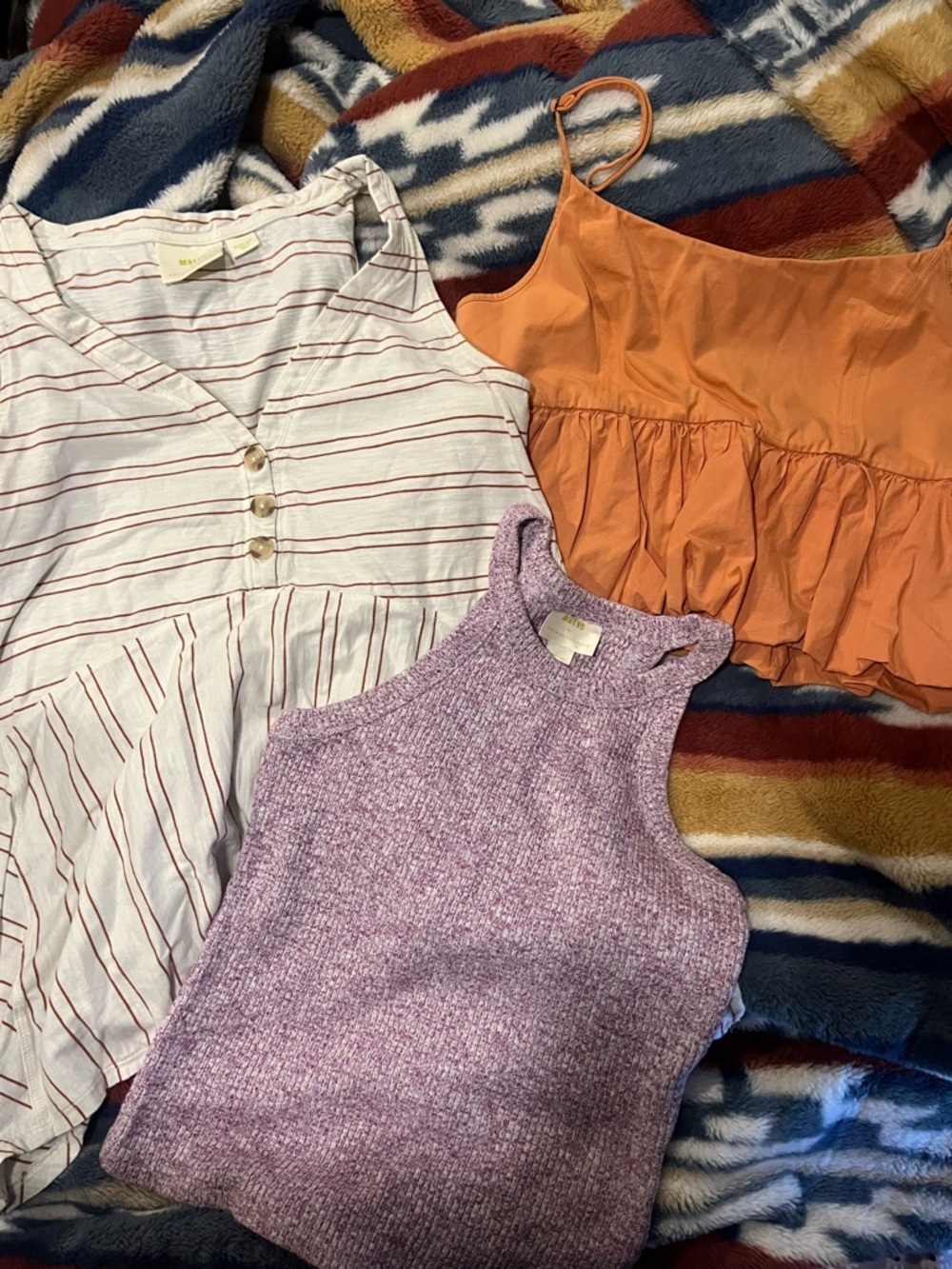 Set of 3 Maeve by Anthropologie Tank Tops